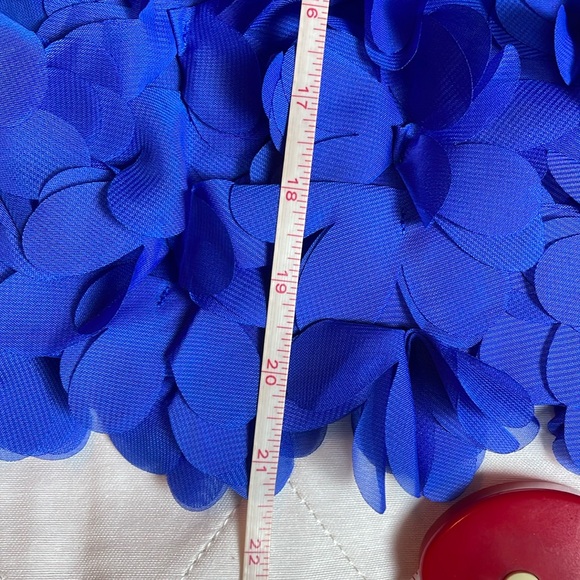 Zara Floral Blue Women's Cape Size-Large NWT - Picture 13 of 16